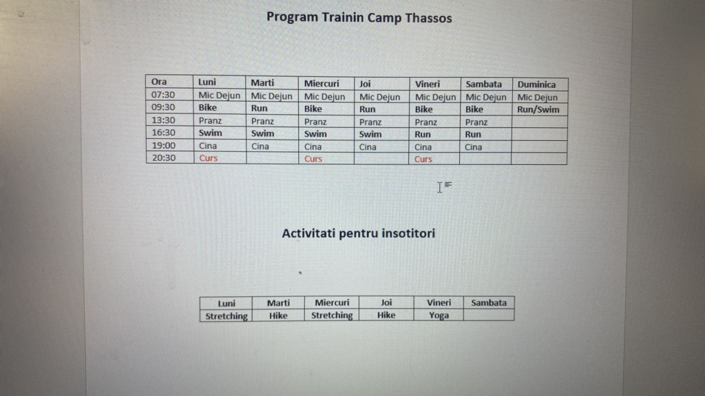 Program training camp Unstoppable